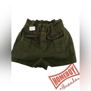 Olive Green Women's Shorts